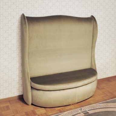 Bench with a high back Muzio