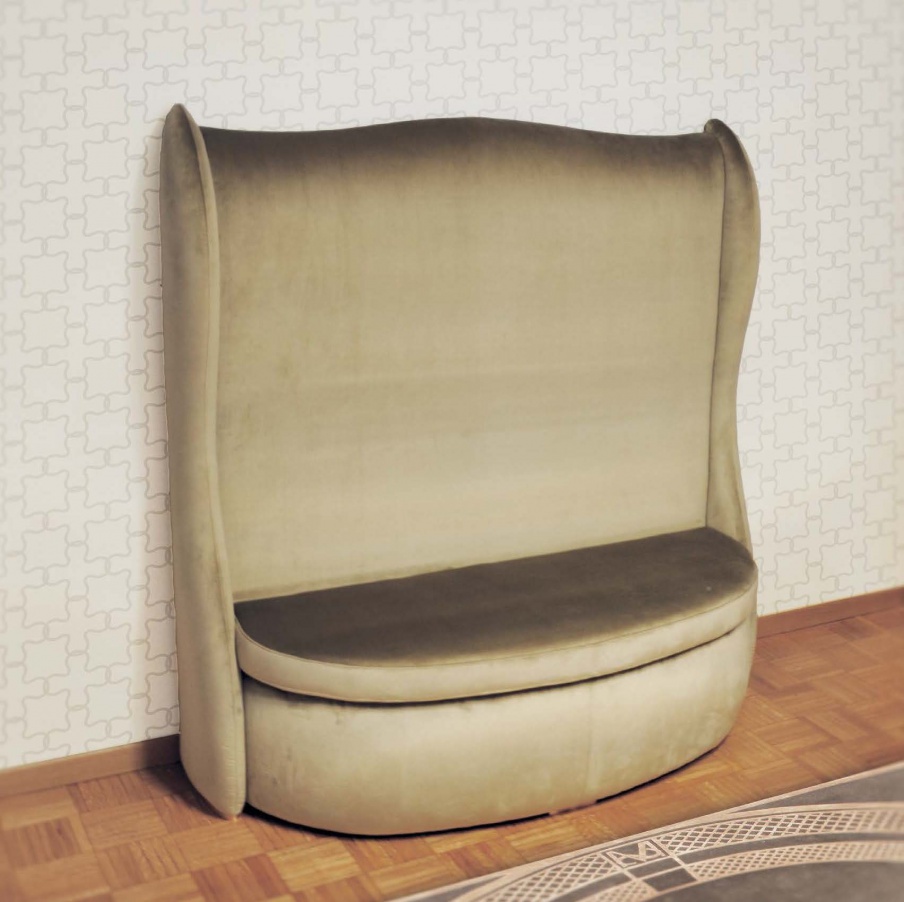 Bench with a high back Muzio, Formitalia