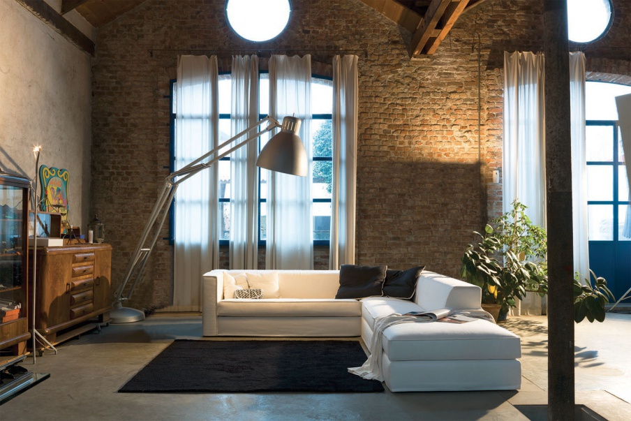 Modular sofa Recanati, Alberta Salotti