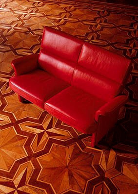 Sofa leather upholstered Meeting Mascheroni