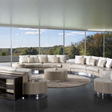 Semi-circular sofa Sitting A Round