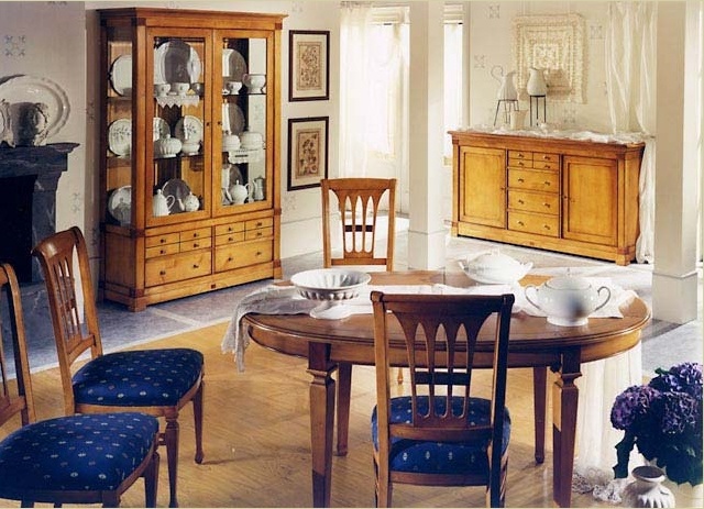 Dining room from solid walnut Athena-Minerva, Megaros