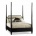 Double bed King Upholstered Poster Bed