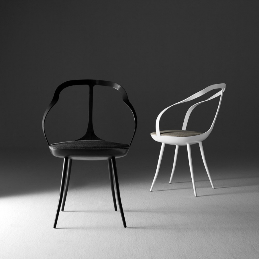 Chair with metal frame Mollina, Driade