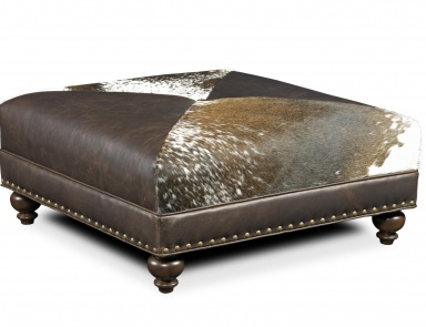 The Juno stool with upholstery from fur, Bradington-Young