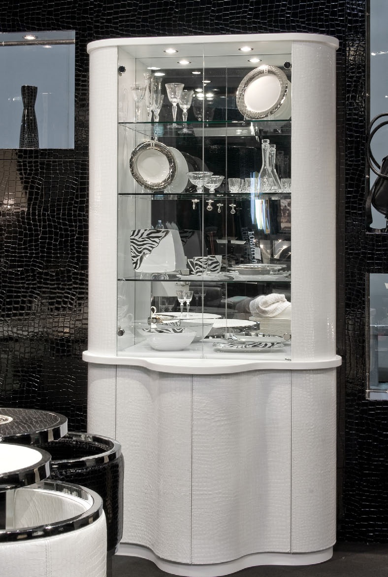 Margherita sideboard with glass doors and shelves, Formitalia