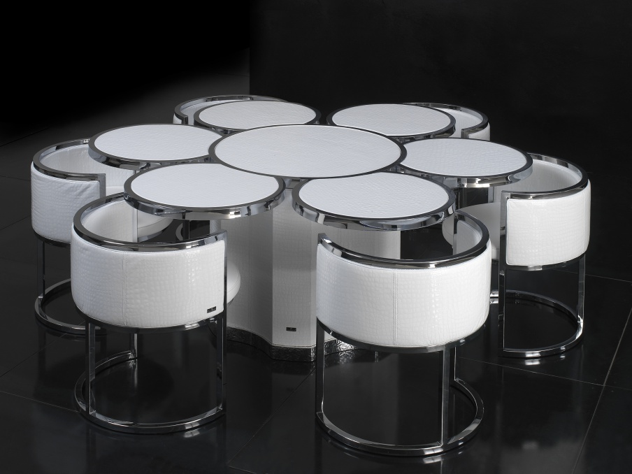 Margherita dining table Metal on a metal frame, Formitalia