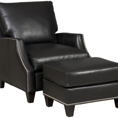 Armchair with pouf Melbourne