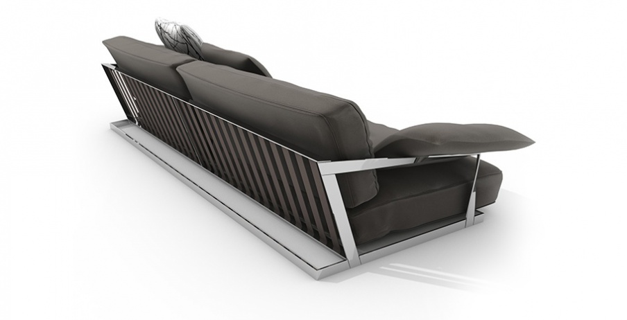 Sofa with metal frame Lisiere, Driade