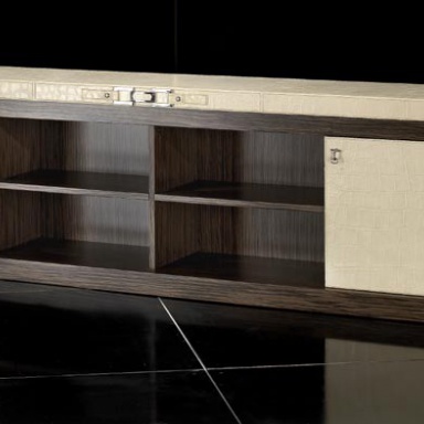 Dresser with the TV Sitting Round A low TV Cabinet