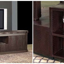 Dresser with the TV Sitting Round A low TV Cabinet