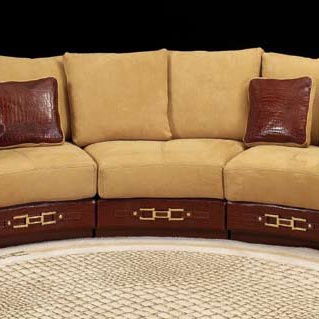 Semi-circular sofa Sitting A Round
