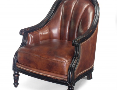 Chair Exposed Wood Club Chair, Bradington-Young