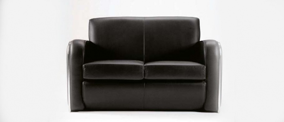 Lincoln road sofa in leather upholstery, Formitalia