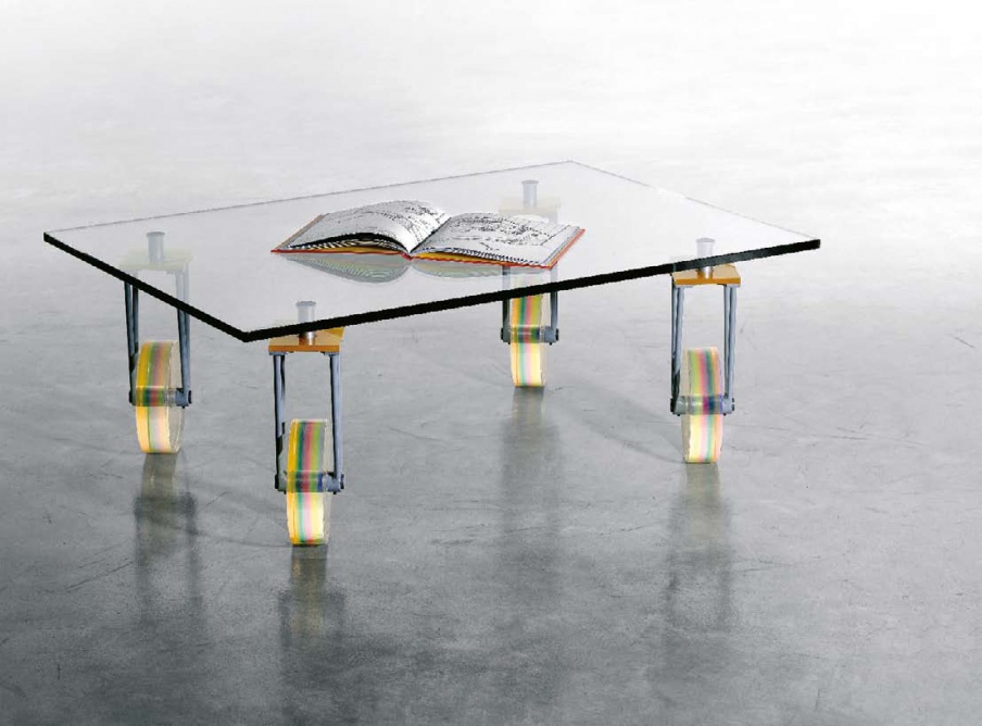 Coffee table Mi-ami, metal frame, Formitalia