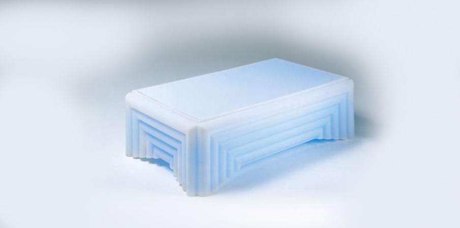 Blue table lamp, Formitalia