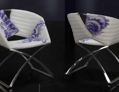 The Portofino chair with soft upholstery, Formitalia