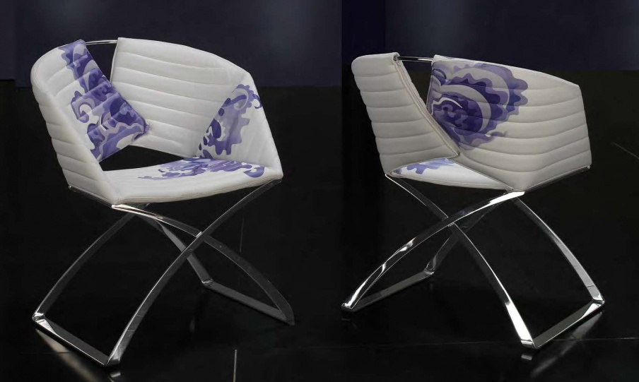 The Portofino chair with soft upholstery, Formitalia