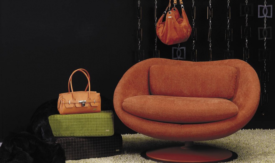 Chair in Monogram fabric, Formitalia