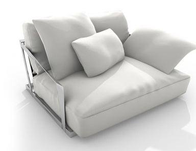 Chair with metal frame Lisiere, Driade