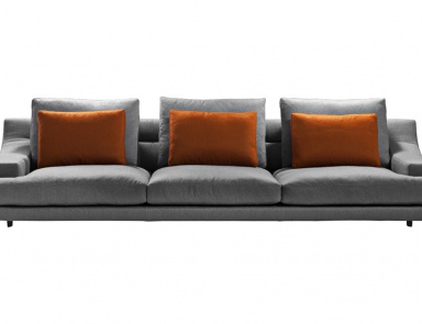 Sofa with metal frame Megara, Driade