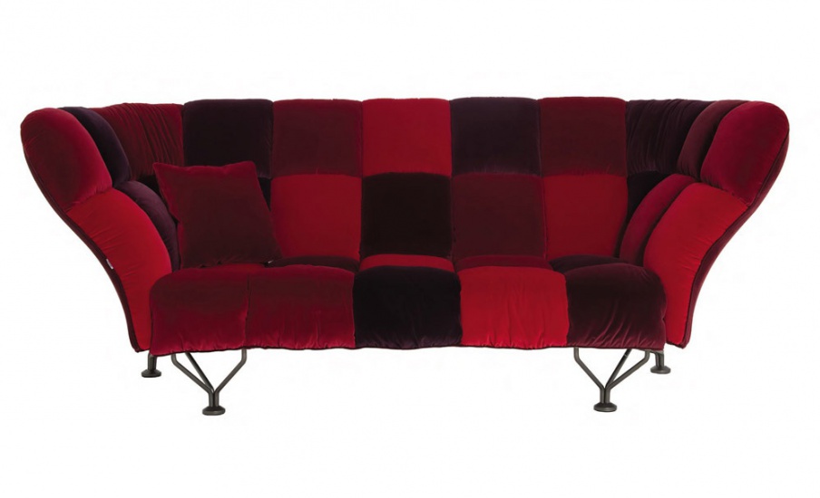 Sofa with high back 33 Cuscini, Driade