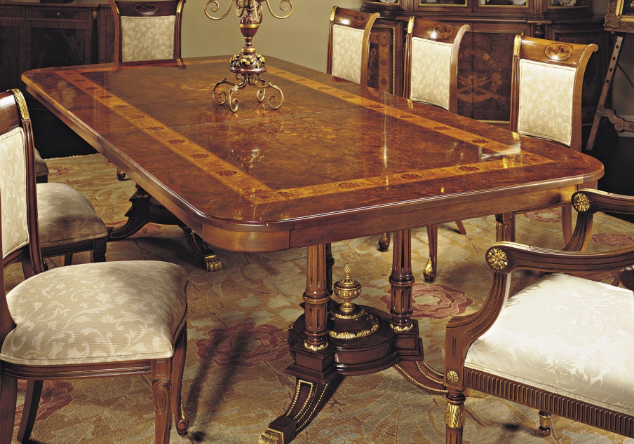 Dining table made from natural wood, Francesco Molon