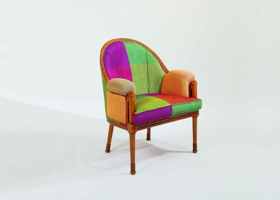 Chair natural wood Riedizioni, Colombo Stile