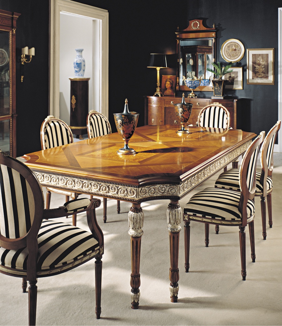 Dining table made from natural wood, Francesco Molon