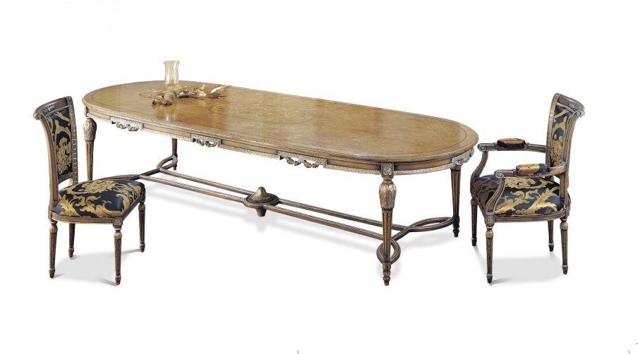 Dining table made from natural wood, Francesco Molon