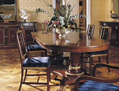 Dining table made from natural wood, Francesco Molon