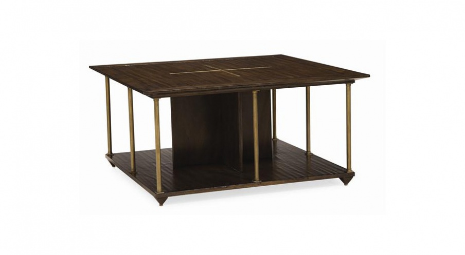 Coffee table Brass Axis, Caracole