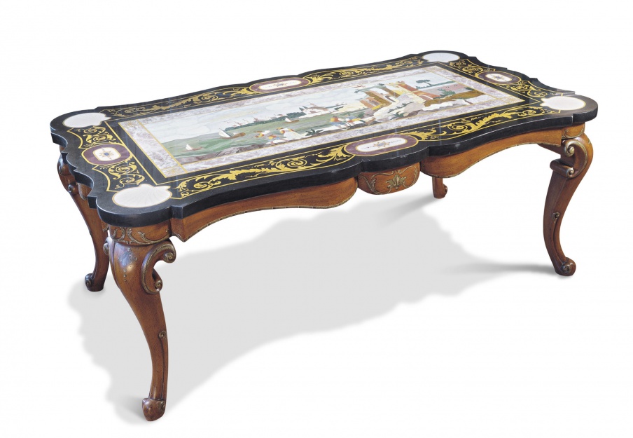 Dining table made from natural wood, Francesco Molon