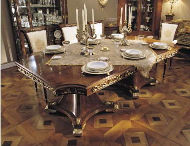 Dining table made from natural wood, Francesco Molon
