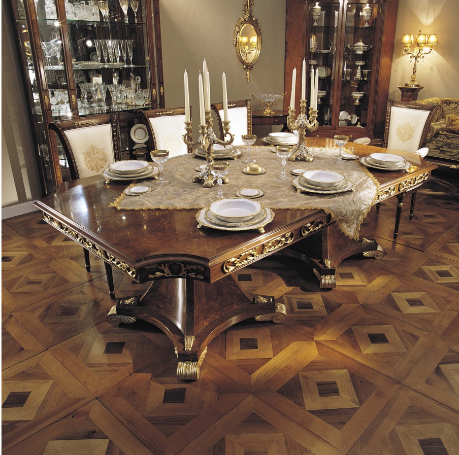 Dining table made from natural wood, Francesco Molon