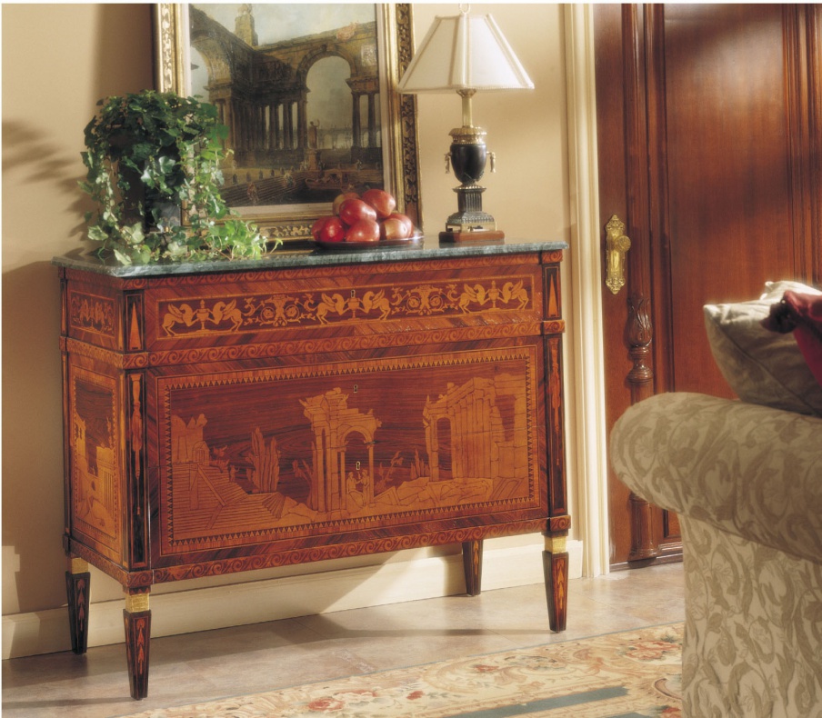 A chest of drawers made from natural wood, Francesco Molon