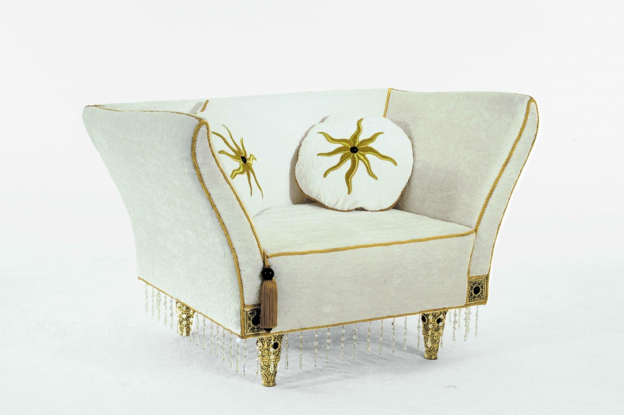 Chair natural wood Cristal Blanc, Colombo Stile