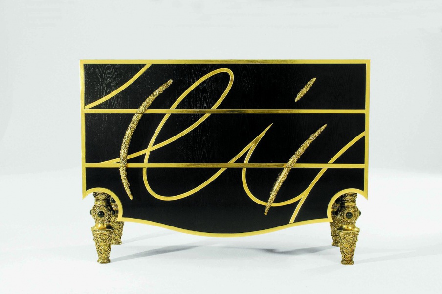 Chest Noir et or, Colombo Stile