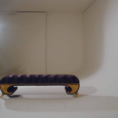 Bench Noir et or