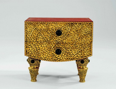 Bedside table Rouge et or, Colombo Stile