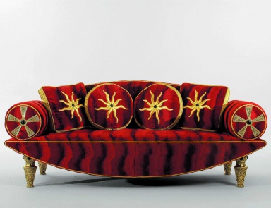 Double sofa Rouge et or, Colombo Stile
