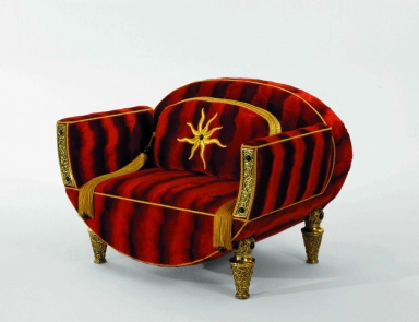 Chair natural wood Rouge et or, Colombo Stile