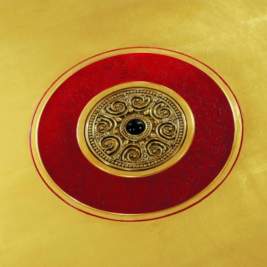 Coffee table Rouge et or