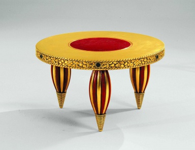 Coffee table Rouge et or, Colombo Stile