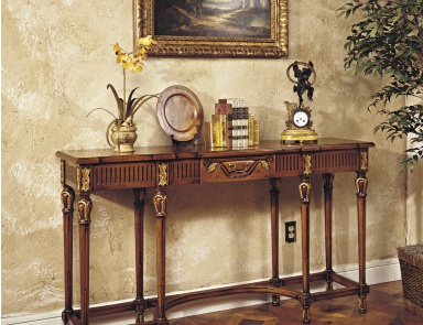 The console is natural wood, Francesco Molon