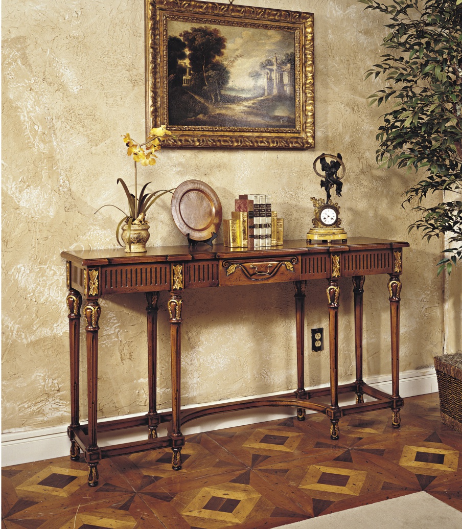 The console is natural wood, Francesco Molon