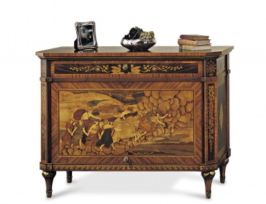 A chest of drawers made from natural wood, Francesco Molon