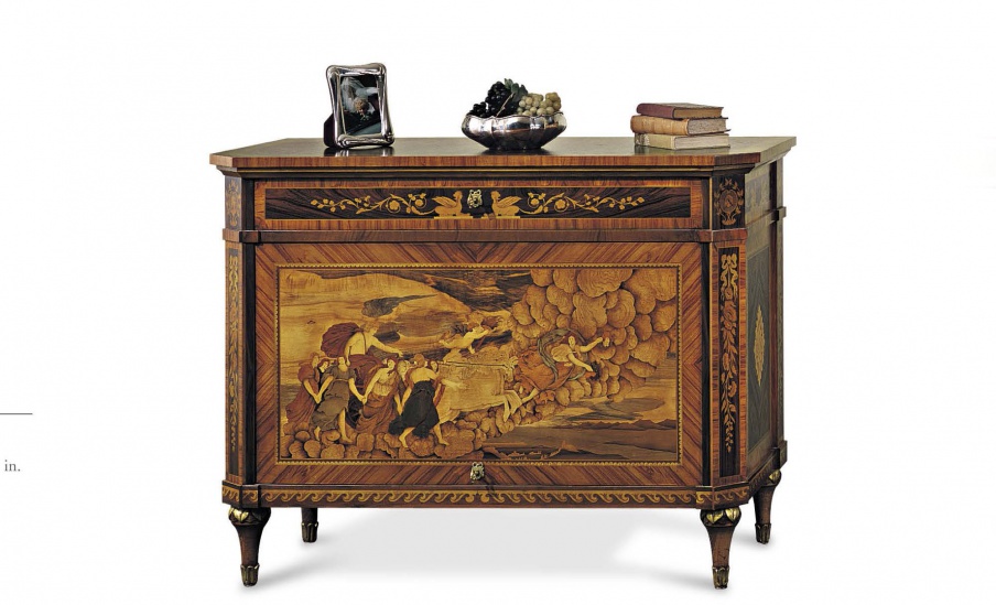 A chest of drawers made from natural wood, Francesco Molon