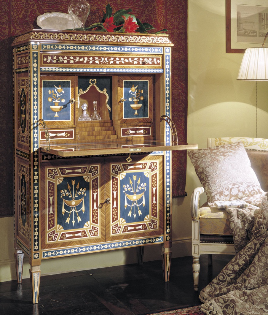 The secretaire made from natural wood, Francesco Molon