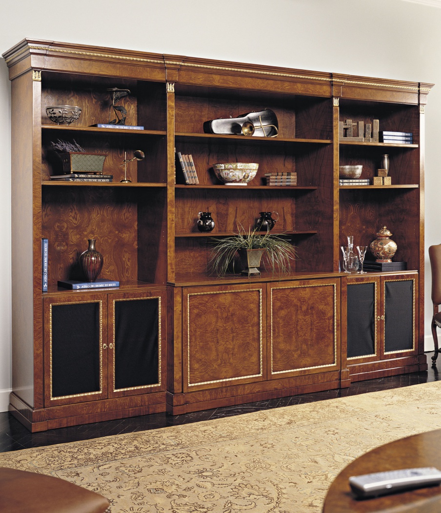 Cabinet for TV and books natural wood, Francesco Molon